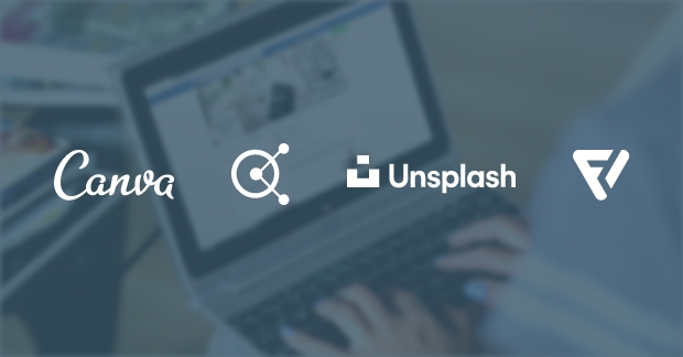 Different social media graphic tool logos
