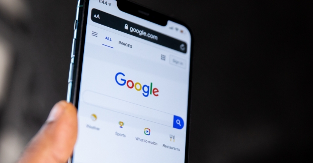 Google search screen shown on mobile device