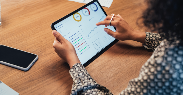 Google Analytics on tablet