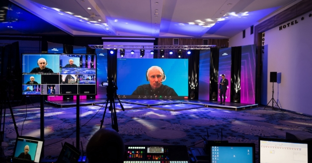 Virtual event stage