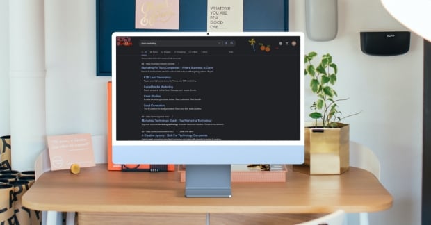 Google search ad shown on desktop